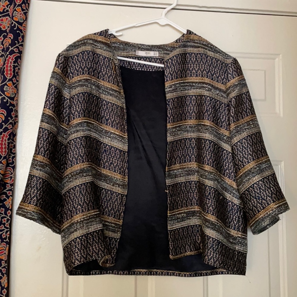 MANGO suit bohemian cover up blazer